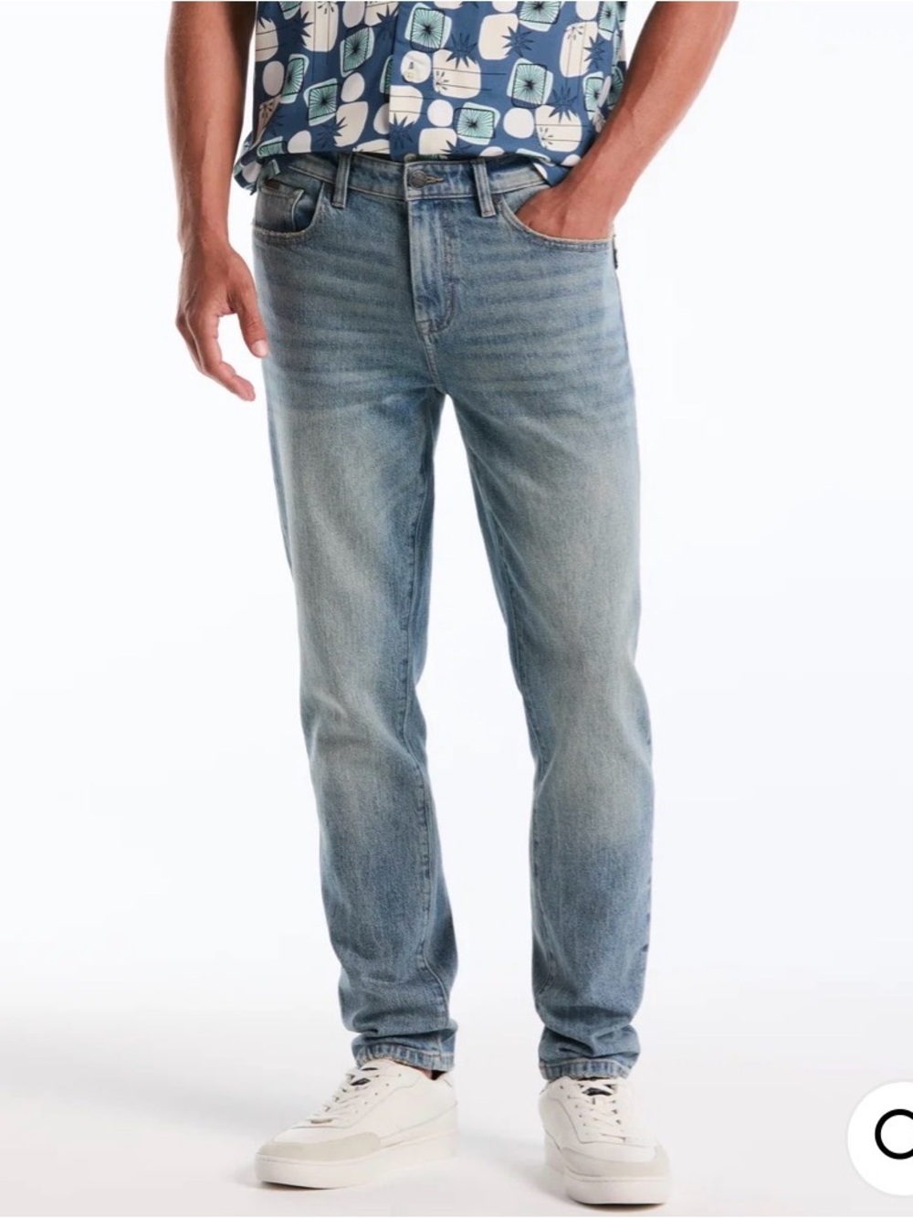 PENGUIN Men's Light INDIGO SLIM Straight Leg Jeans